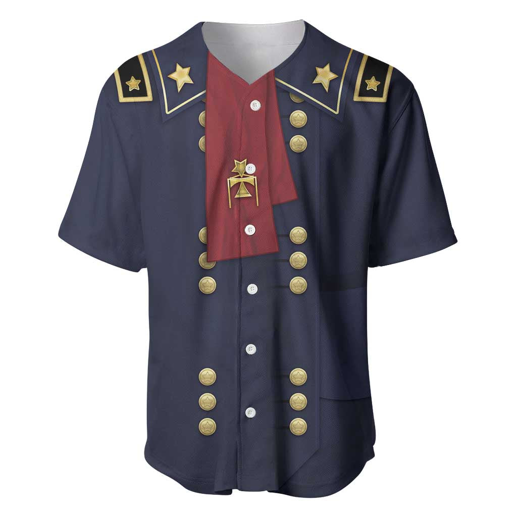 George Armstrong Custer Baseball Jersey Soldier Costume - Wonder Print Shop