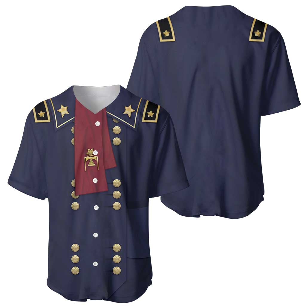 George Armstrong Custer Baseball Jersey Soldier Costume - Wonder Print Shop