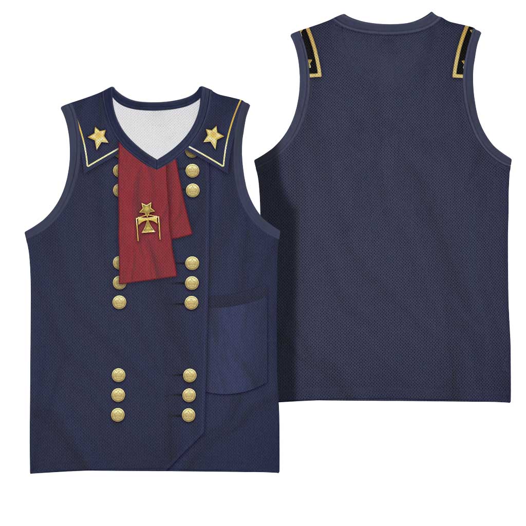 George Armstrong Custer Basketball Jersey Soldier Costume - Wonder Print Shop
