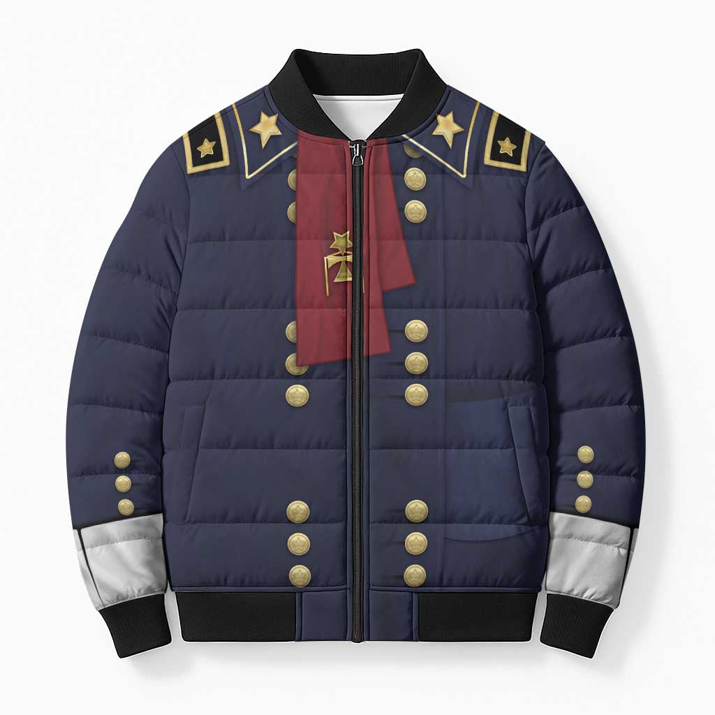 George Armstrong Custer Bomber Puffer Jacket Soldier Costume - Wonder Print Shop