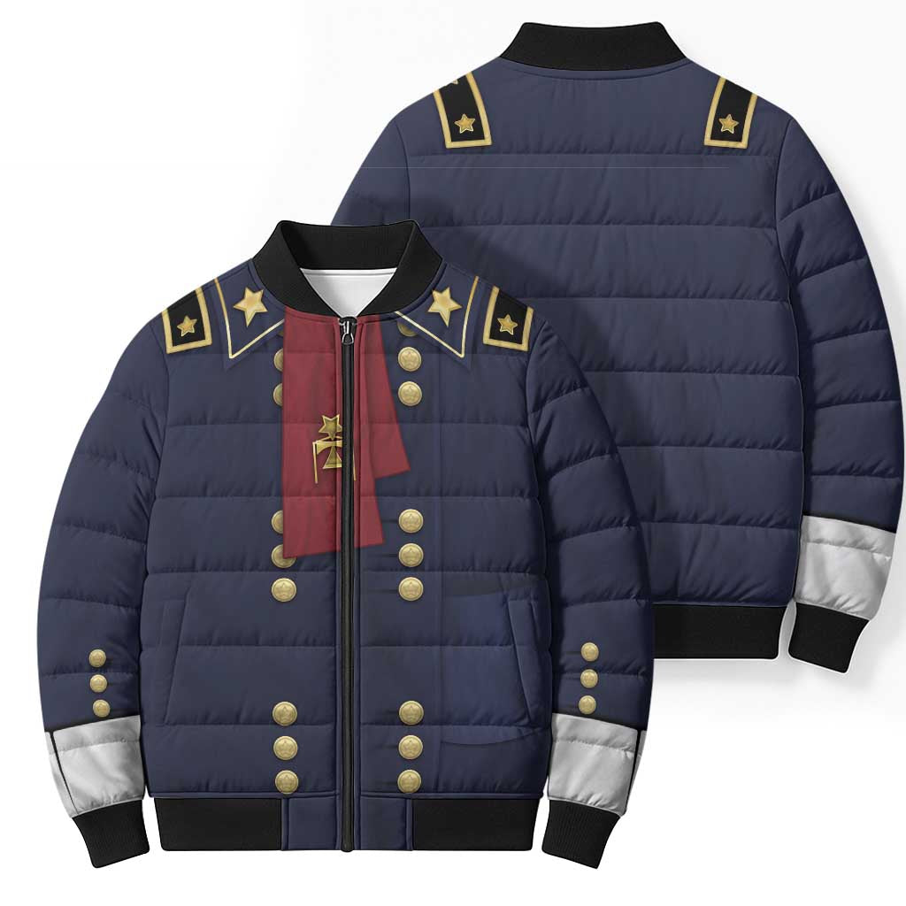 George Armstrong Custer Bomber Puffer Jacket Soldier Costume - Wonder Print Shop