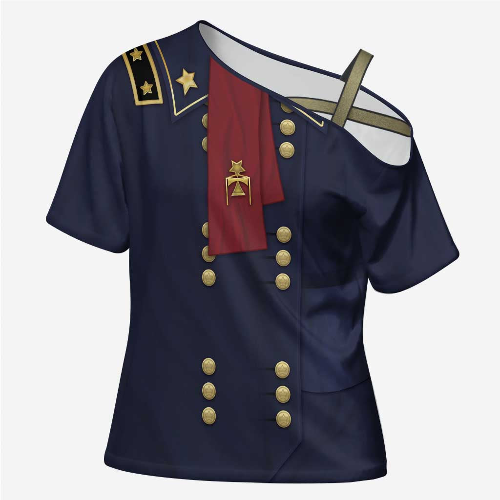 George Armstrong Custer Cross Shoulder Shirt Soldier Costume - Wonder Print Shop