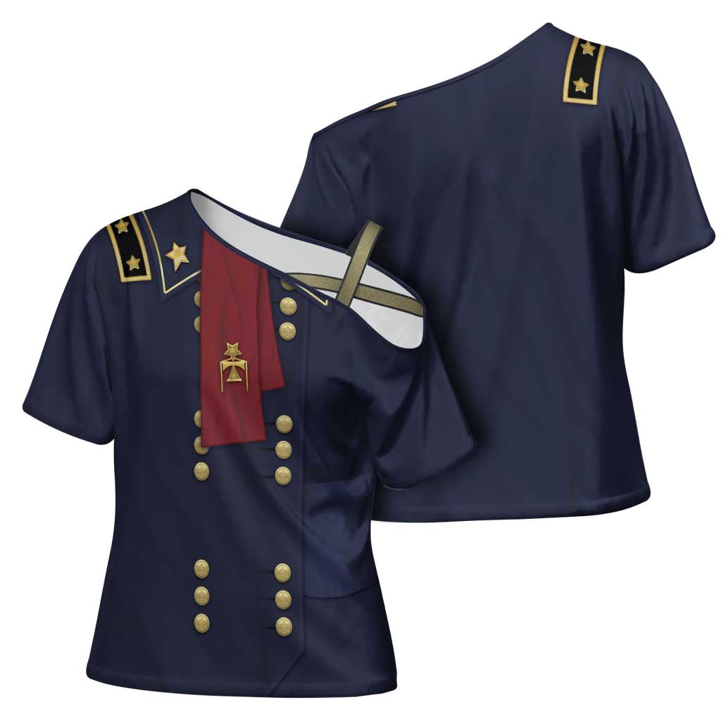 George Armstrong Custer Cross Shoulder Shirt Soldier Costume - Wonder Print Shop