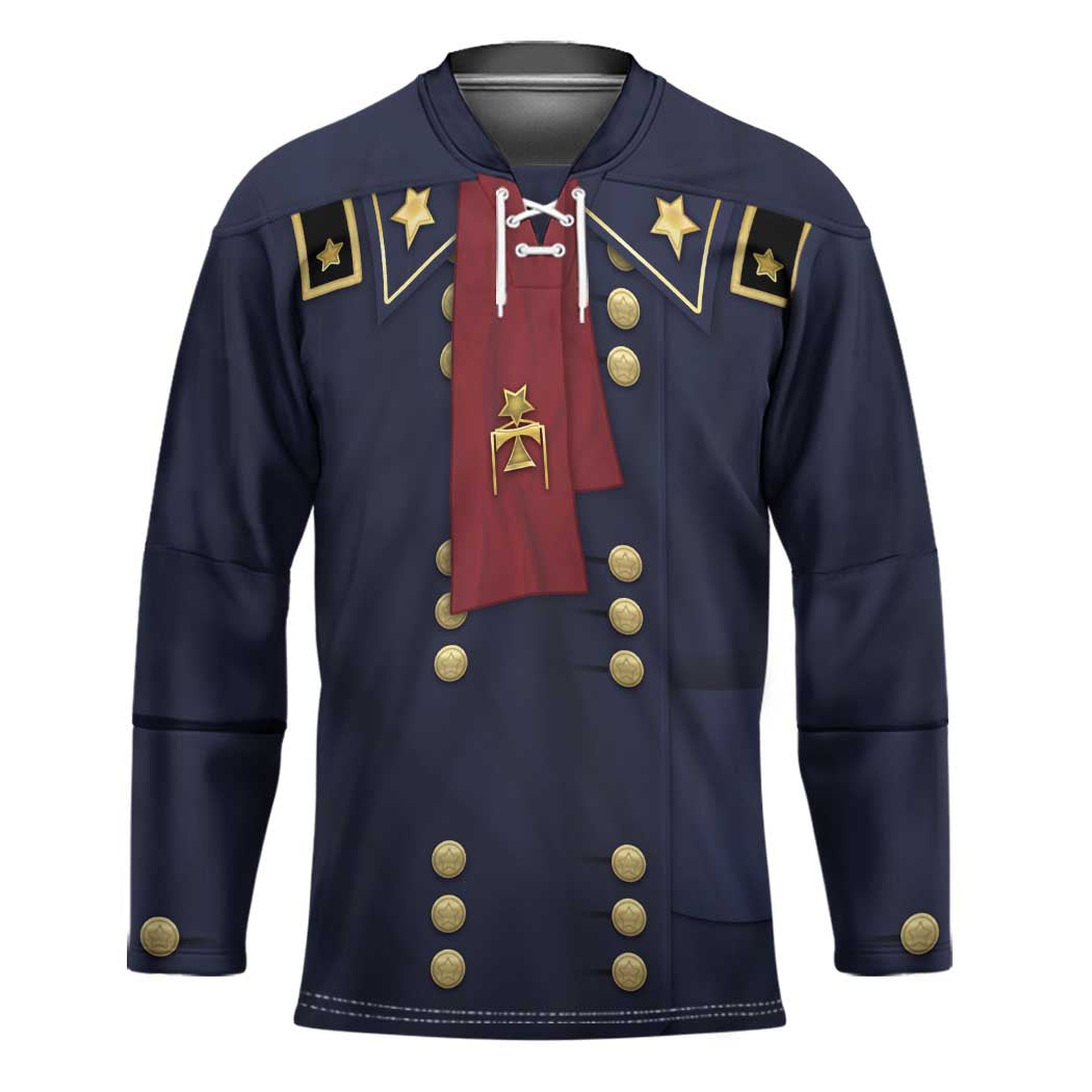 George Armstrong Custer Hockey Jersey Soldier Costume - Wonder Print Shop