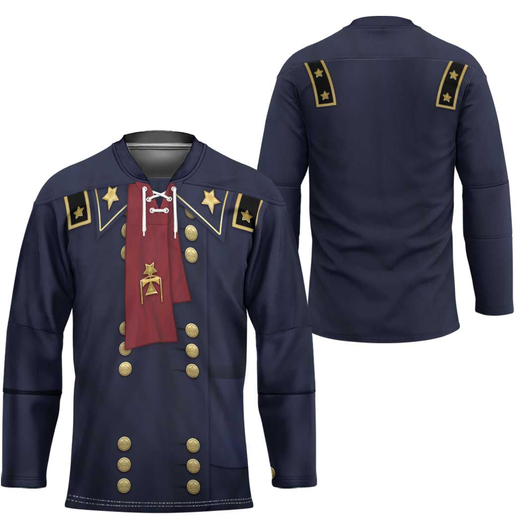 George Armstrong Custer Hockey Jersey Soldier Costume - Wonder Print Shop