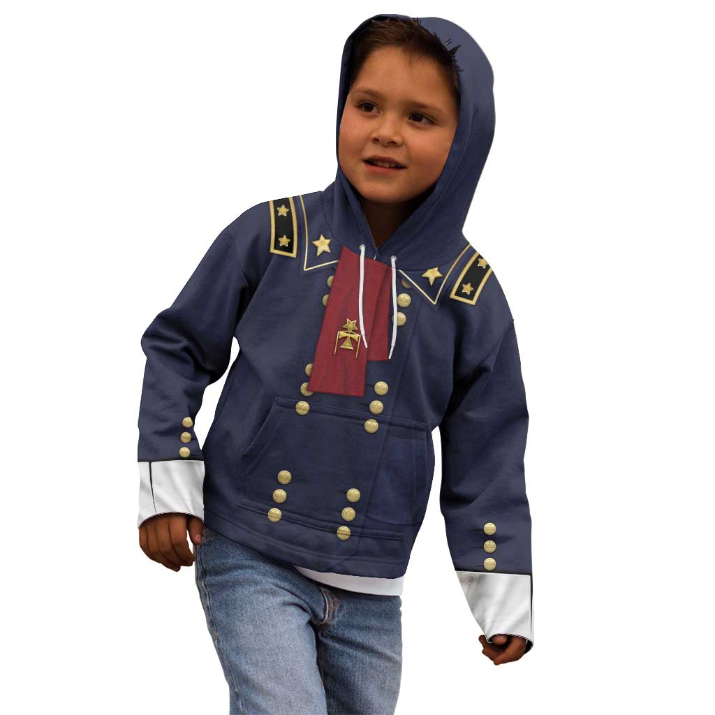 George Armstrong Custer Kid Hoodie Soldier Costume - Wonder Print Shop