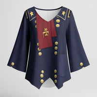 George Armstrong Custer Kimono Sleeve Blouse Soldier Costume - Wonder Print Shop