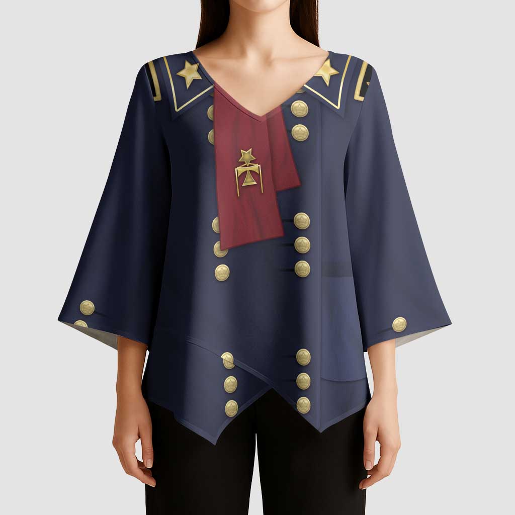 George Armstrong Custer Kimono Sleeve Blouse Soldier Costume - Wonder Print Shop