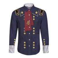 George Armstrong Custer Long Sleeve Button Shirt Soldier Costume - Wonder Print Shop