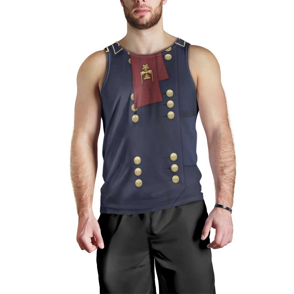 George Armstrong Custer Men Tank Top Soldier Costume - Wonder Print Shop