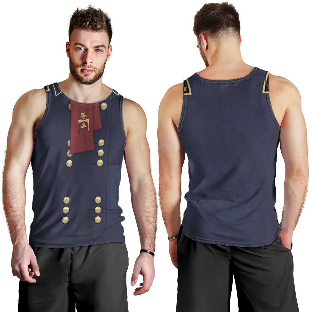 George Armstrong Custer Men Tank Top Soldier Costume - Wonder Print Shop