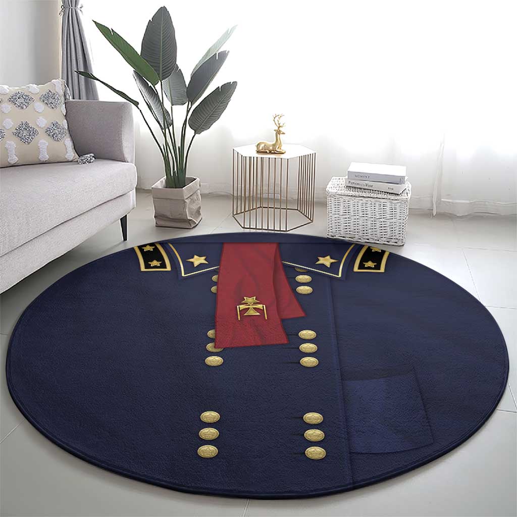 George Armstrong Custer Round Carpet Soldier Costume - Wonder Print Shop
