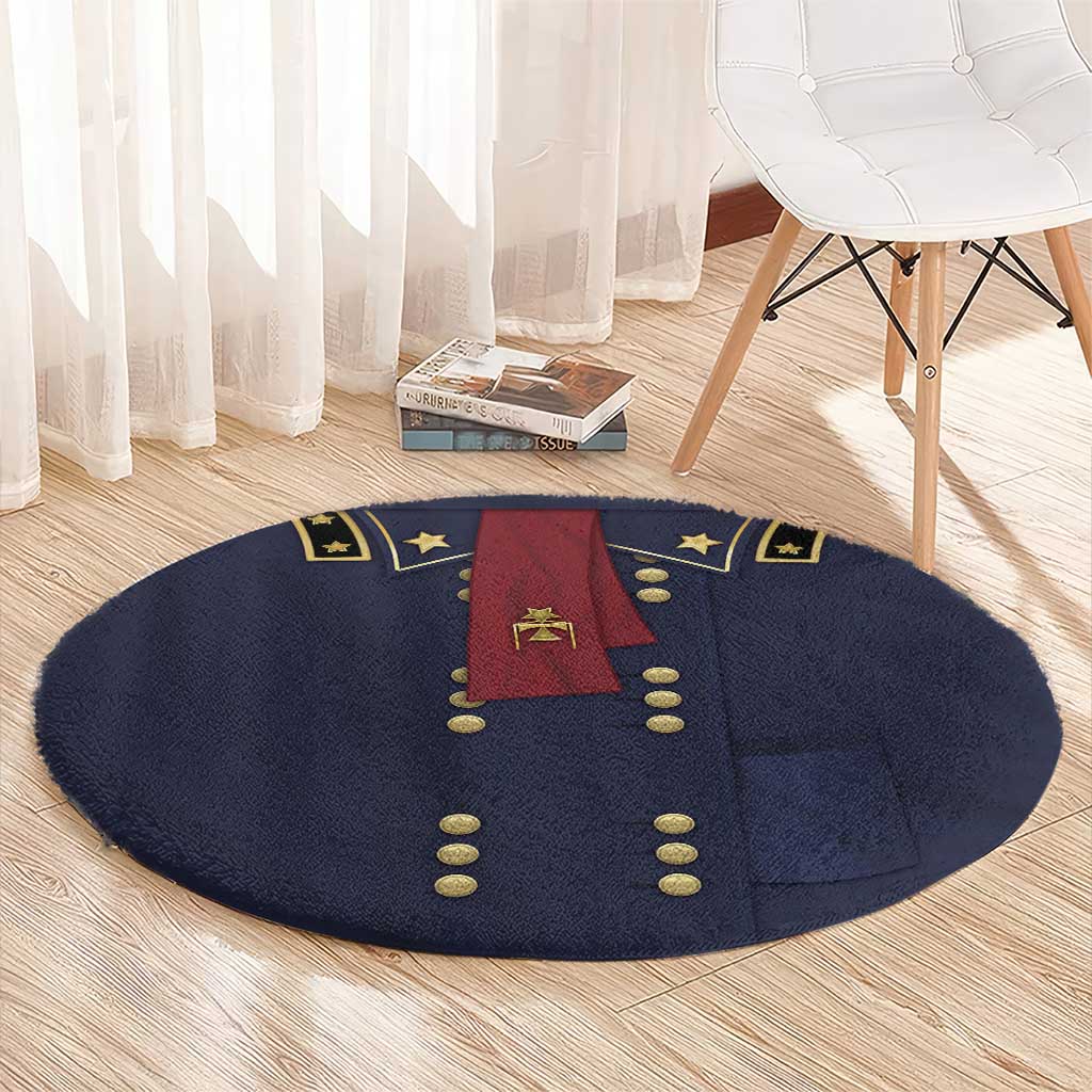 George Armstrong Custer Round Carpet Soldier Costume - Wonder Print Shop