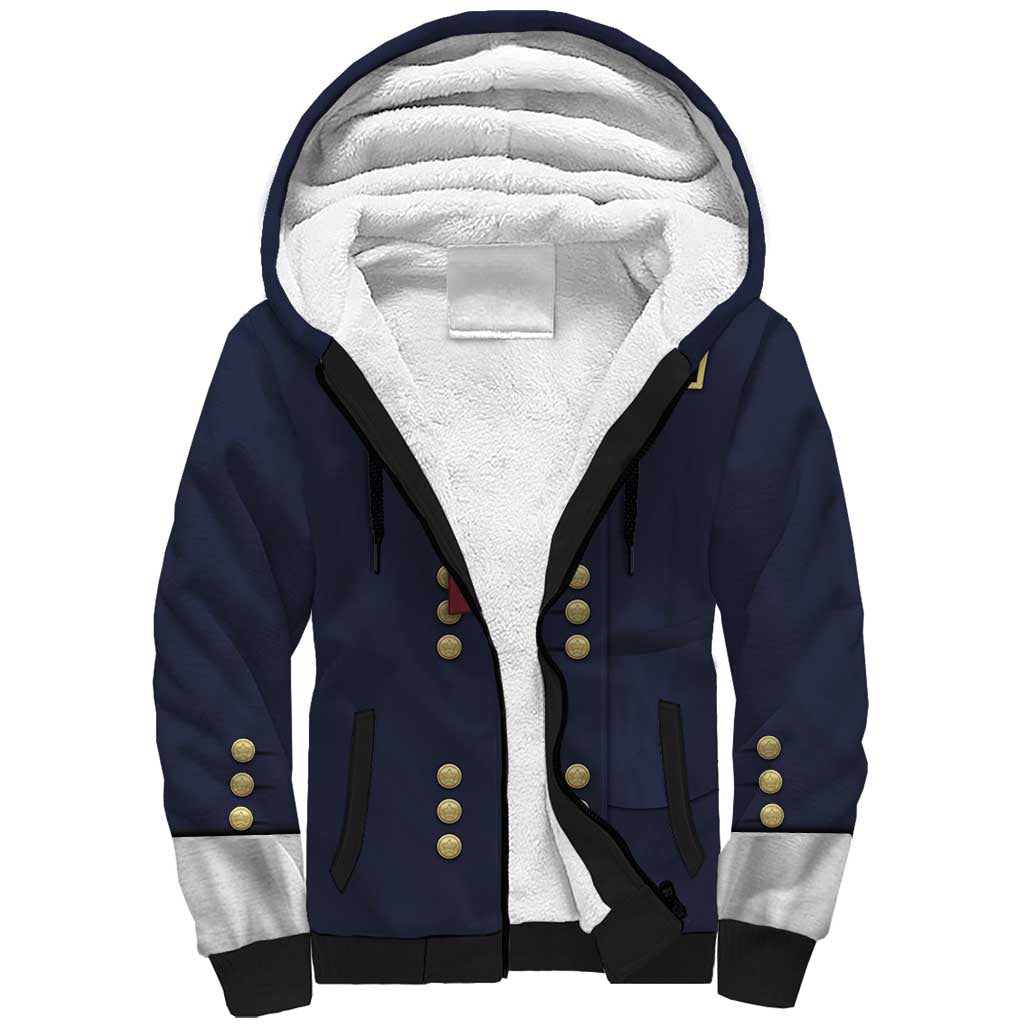 George Armstrong Custer Sherpa Hoodie Soldier Costume - Wonder Print Shop