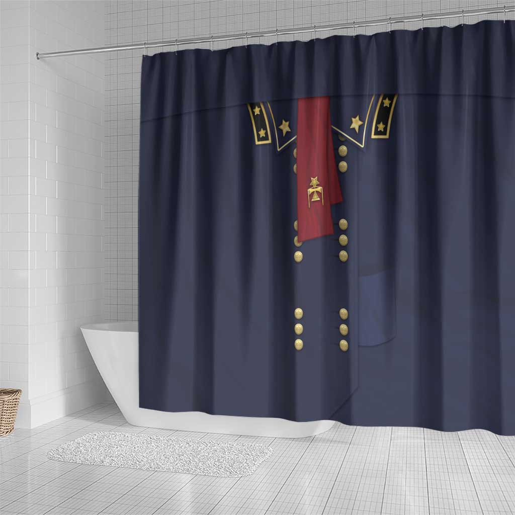 George Armstrong Custer Shower Curtain Soldier Costume - Wonder Print Shop