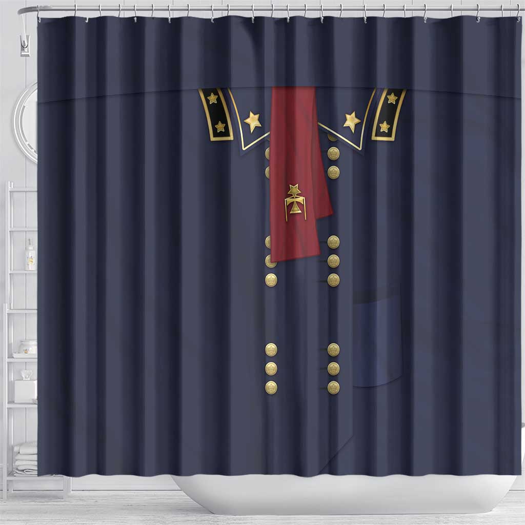George Armstrong Custer Shower Curtain Soldier Costume - Wonder Print Shop