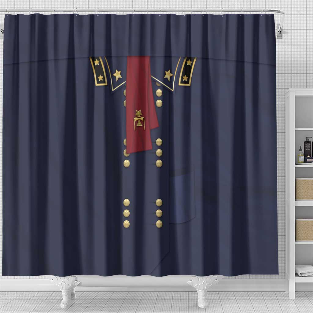 George Armstrong Custer Shower Curtain Soldier Costume - Wonder Print Shop