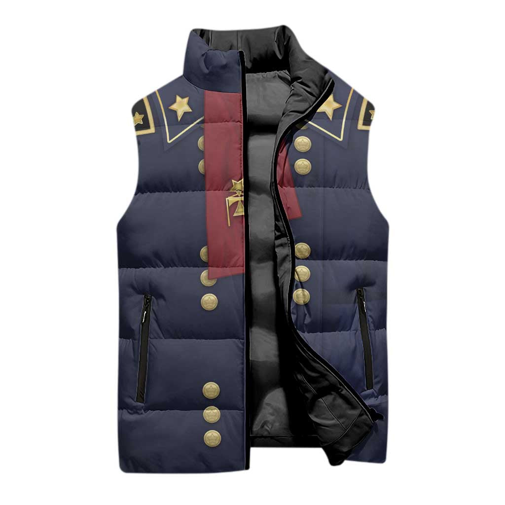 George Armstrong Custer Sleeveless Puffer Jacket Soldier Costume - Wonder Print Shop