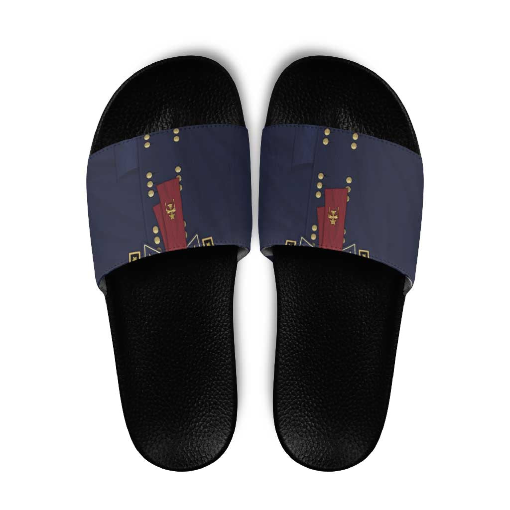 George Armstrong Custer Slide Sandals Soldier Costume - Wonder Print Shop