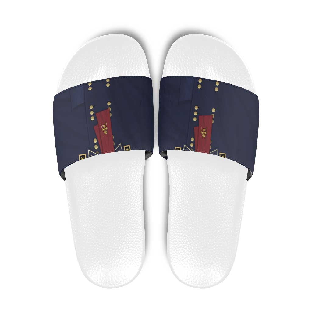 George Armstrong Custer Slide Sandals Soldier Costume - Wonder Print Shop