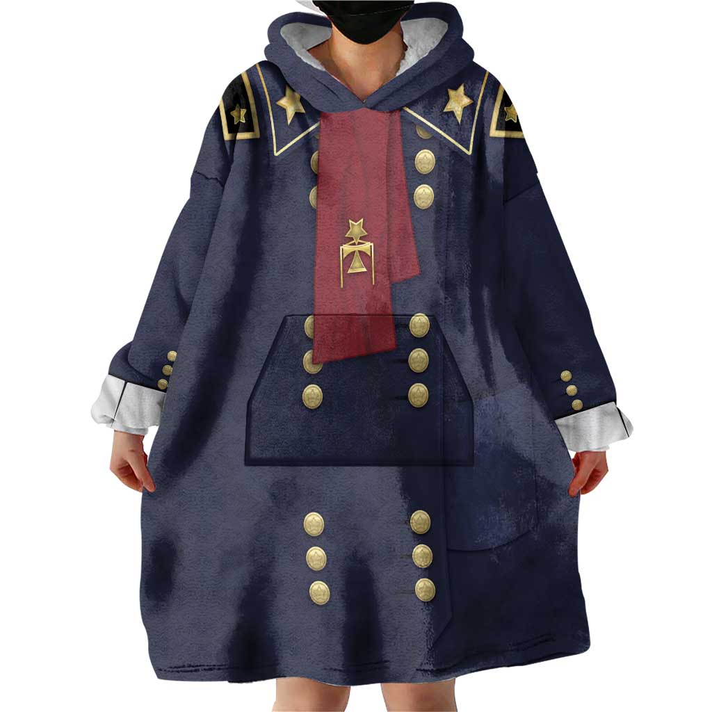 George Armstrong Custer Wearable Blanket Hoodie Soldier Costume - Wonder Print Shop