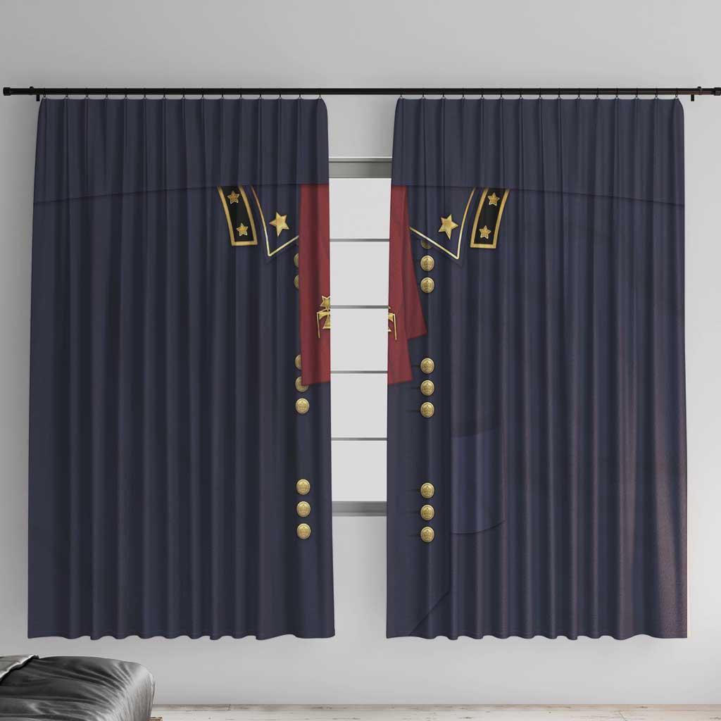 George Armstrong Custer Window Curtain Soldier Costume - Wonder Print Shop