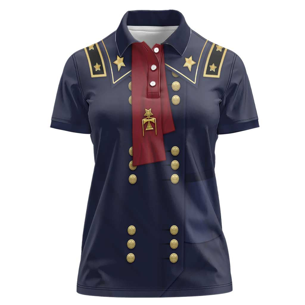 George Armstrong Custer Women Polo Shirt Soldier Costume - Wonder Print Shop