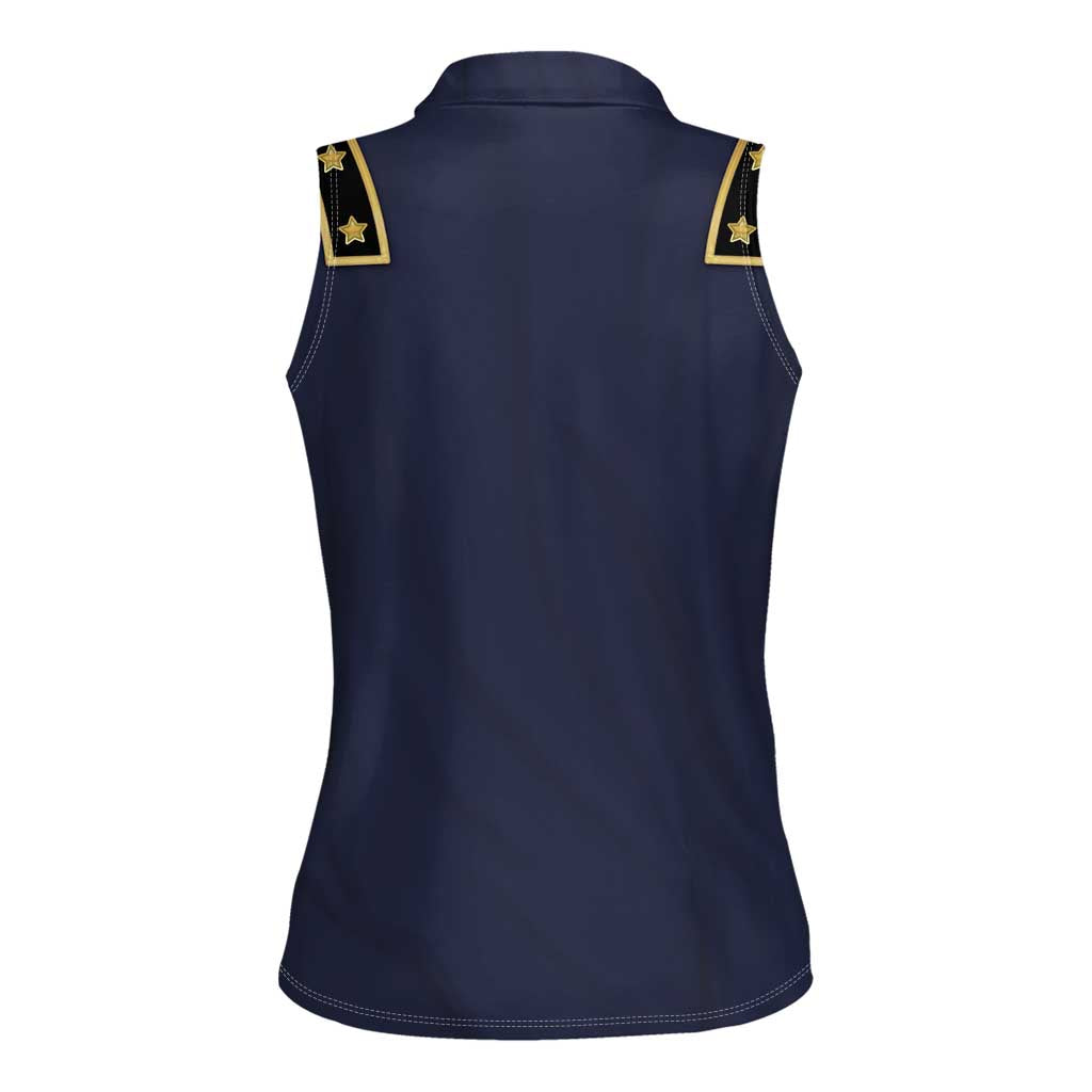 George Armstrong Custer Women Sleeveless Polo Shirt Soldier Costume - Wonder Print Shop