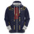 George Armstrong Custer Zip Hoodie Soldier Costume - Wonder Print Shop