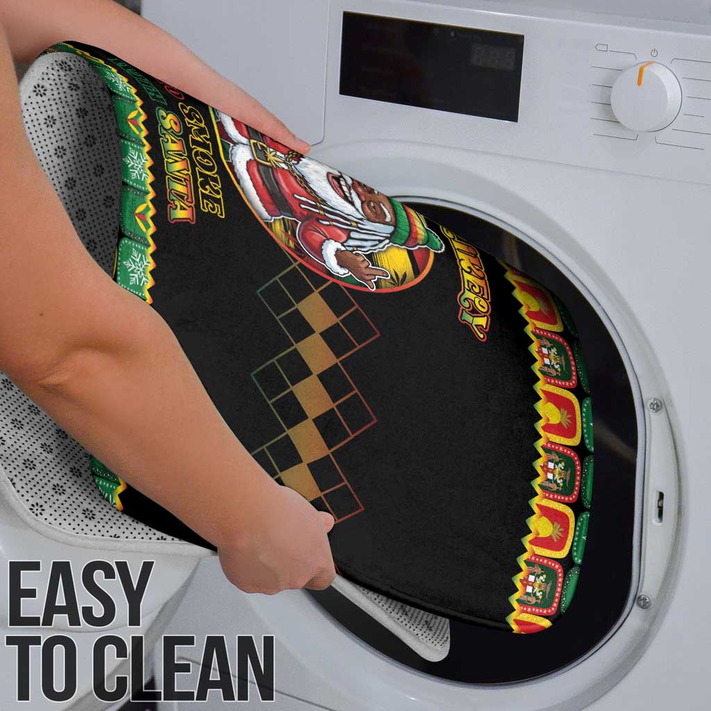 Jamaica Christmas Bathroom Set Most Likely To Smoke With Santa - Wonder Print Shop