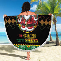 Jamaica Christmas Beach Blanket Most Likely To Smoke With Santa - Wonder Print Shop