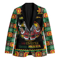 Jamaica Christmas Blazer Most Likely To Smoke With Santa - Wonder Print Shop