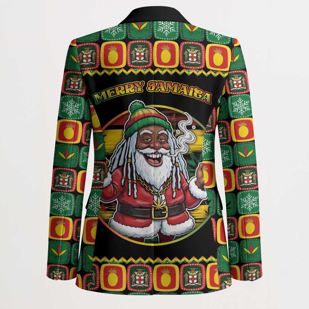 Jamaica Christmas Blazer Most Likely To Smoke With Santa - Wonder Print Shop