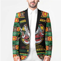 Jamaica Christmas Blazer Most Likely To Smoke With Santa - Wonder Print Shop