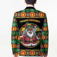 Jamaica Christmas Blazer Most Likely To Smoke With Santa - Wonder Print Shop
