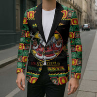 Jamaica Christmas Blazer Most Likely To Smoke With Santa - Wonder Print Shop