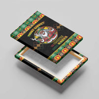 Jamaica Christmas Canvas Wall Art Most Likely To Smoke With Santa - Wonder Print Shop