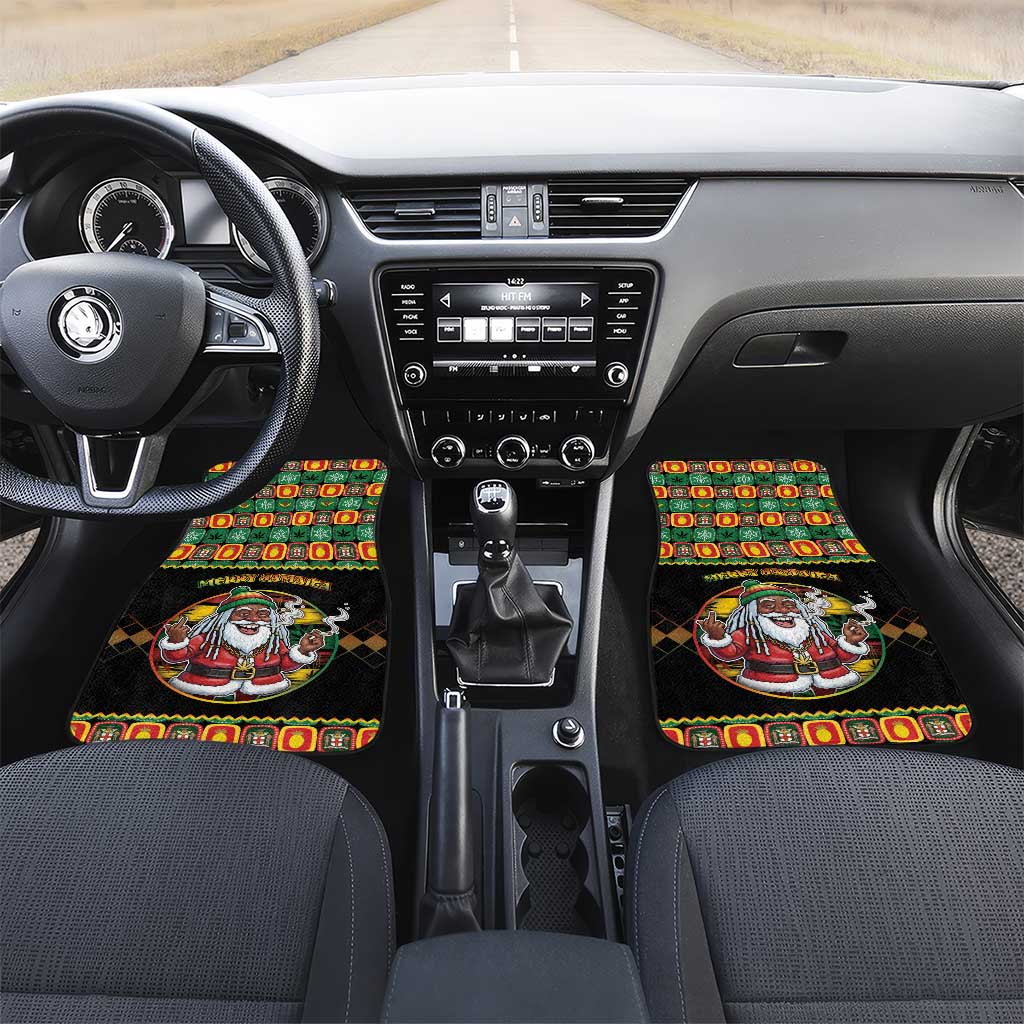 Jamaica Christmas Car Mats Most Likely To Smoke With Santa - Wonder Print Shop