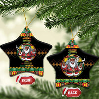 Jamaica Christmas Ceramic Ornament Most Likely To Smoke With Santa - Wonder Print Shop