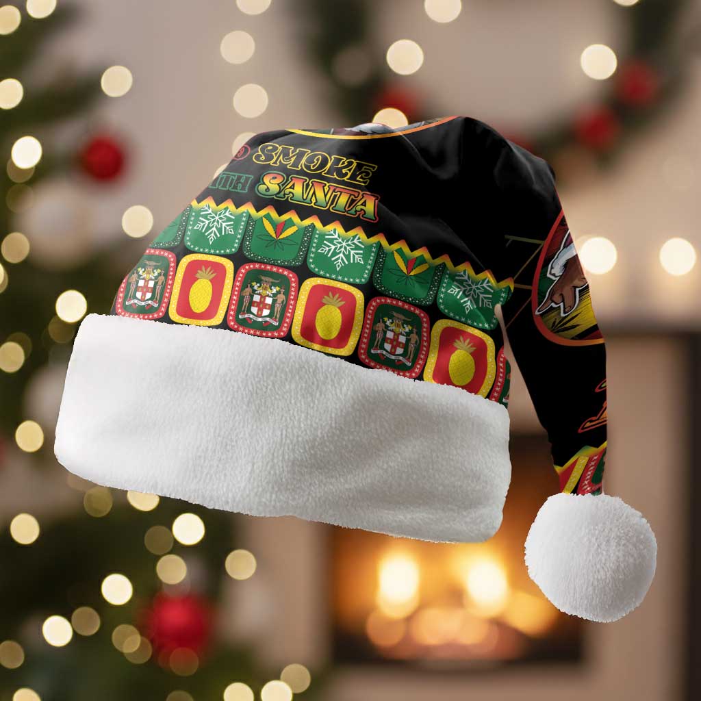Jamaica Christmas Santa Hat Most Likely To Smoke With Santa - Wonder Print Shop