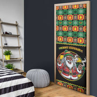 Jamaica Christmas Door Cover Most Likely To Smoke With Santa - Wonder Print Shop