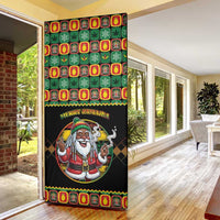 Jamaica Christmas Door Cover Most Likely To Smoke With Santa - Wonder Print Shop