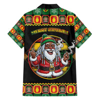 Jamaica Christmas Family Matching Off The Shoulder Long Sleeve Dress and Hawaiian Shirt Most Likely To Smoke With Santa - Wonder Print Shop