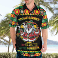 Jamaica Christmas Hawaiian Shirt Most Likely To Smoke With Santa - Wonder Print Shop