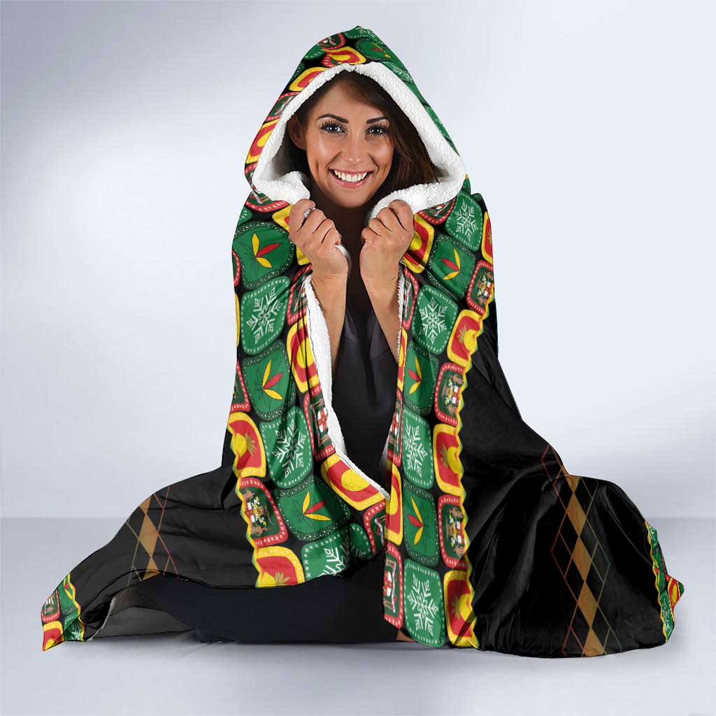 Jamaica Christmas Hooded Blanket Most Likely To Smoke With Santa - Wonder Print Shop