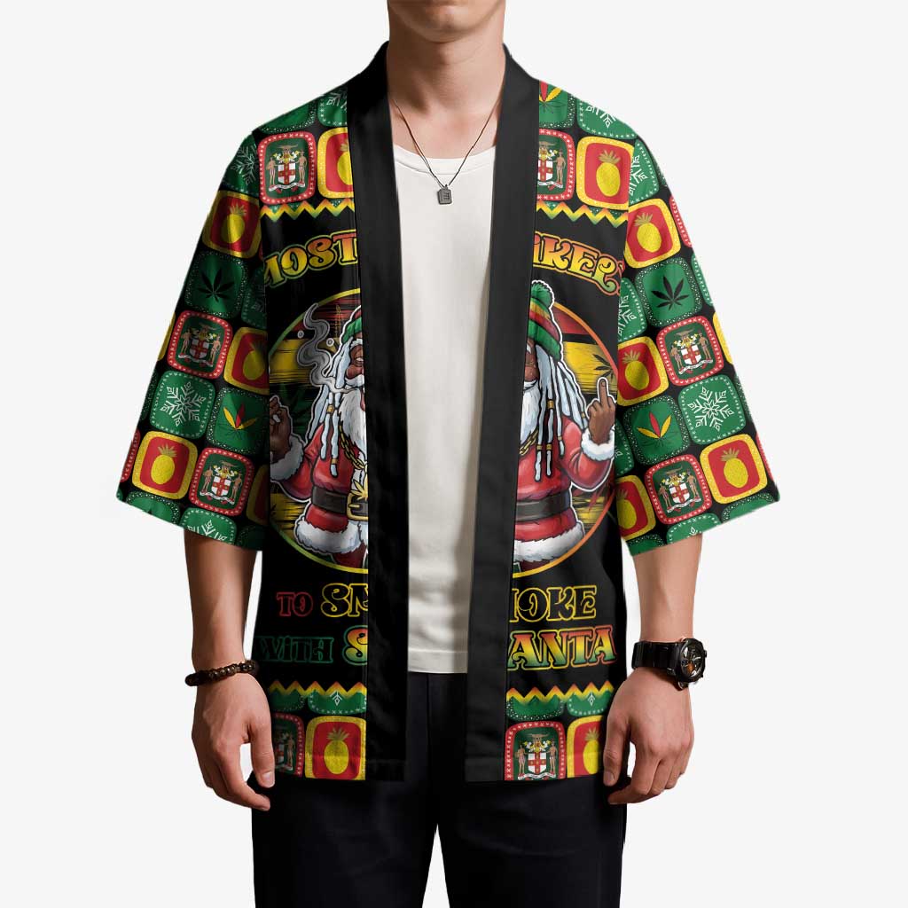 Jamaica Christmas Kimono Most Likely To Smoke With Santa - Wonder Print Shop