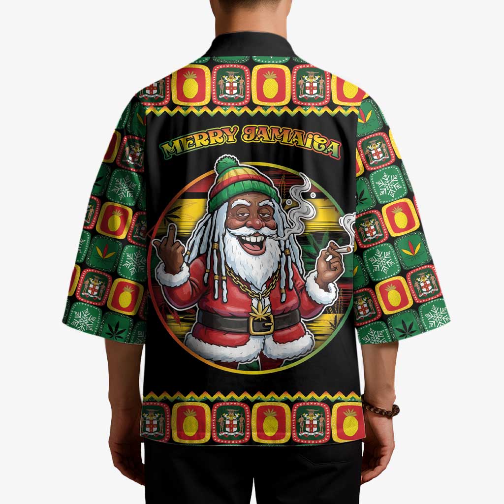 Jamaica Christmas Kimono Most Likely To Smoke With Santa - Wonder Print Shop