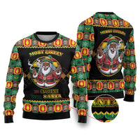 Jamaica Christmas Ugly Christmas Sweater Most Likely To Smoke With Santa - Wonder Print Shop