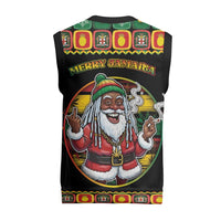 Jamaica Christmas Knitted V-Neck Vest Most Likely To Smoke With Santa - Wonder Print Shop