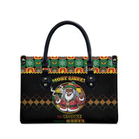 Jamaica Christmas Leather Bag Most Likely To Smoke With Santa - Wonder Print Shop
